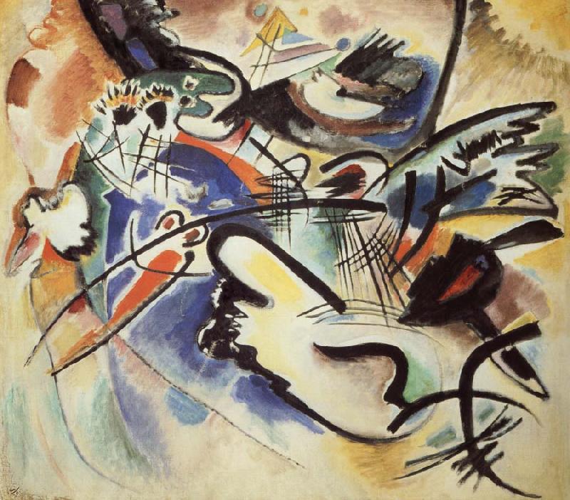 Wassily Kandinsky Kompozicio Voros es fekete oil painting picture